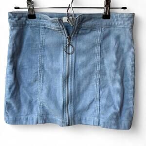 Forever 21, Blue Corduroy mini skirt, Size Med